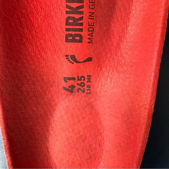 Birkenstock bright Coral Velcro Sandal sz41 - Picture 11 of 16